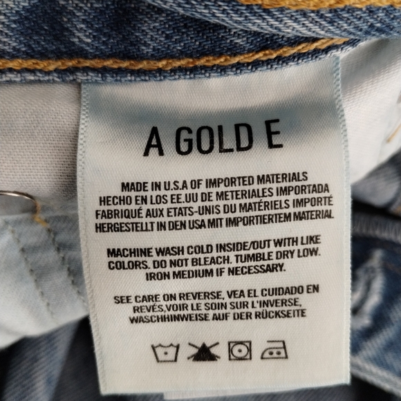 AGOLDE Ultra High Waist Relaxed Jeans Blue Size 23 - Picture 7 of 13